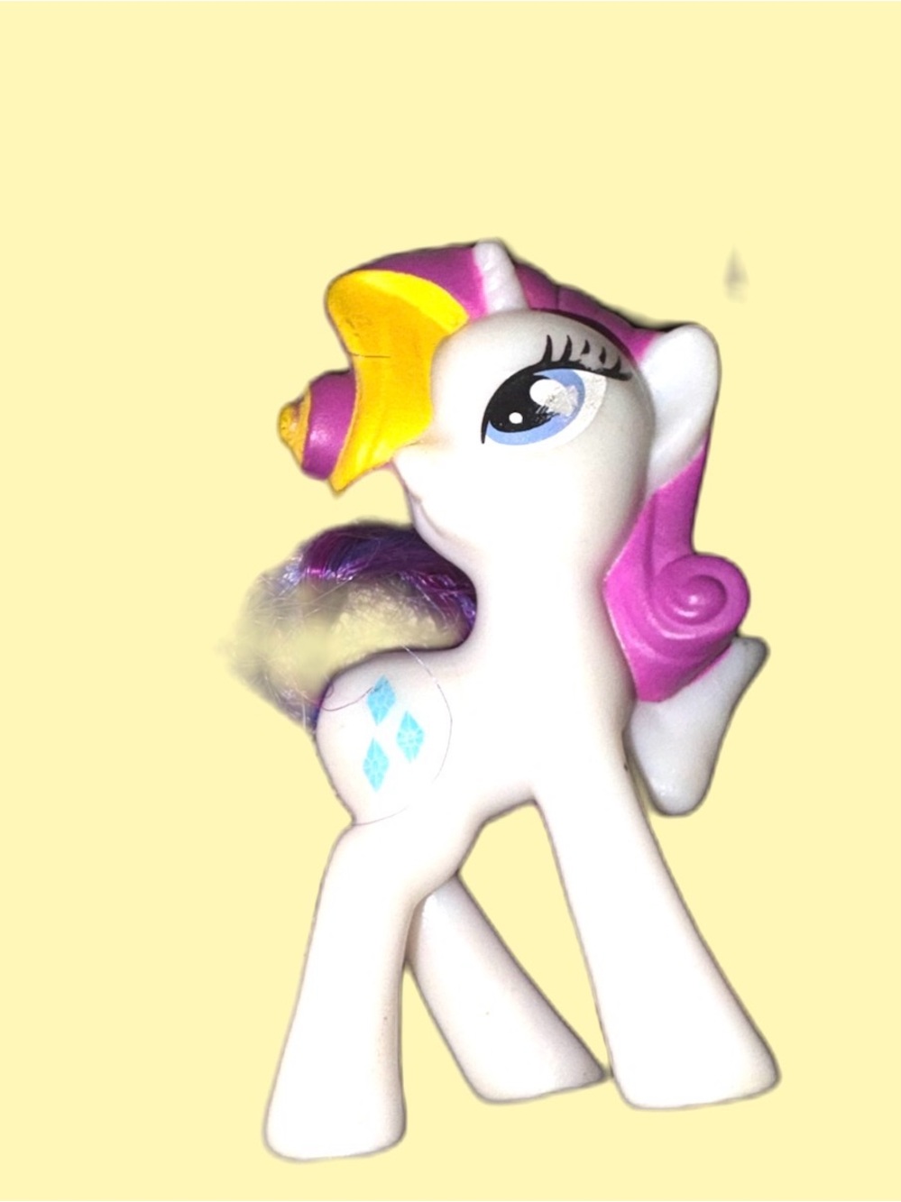 My Little Pony McDonalds "RARITY" 2014 G4 Friendship is Magic 3 inch